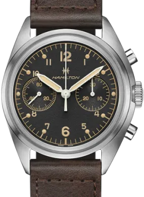Khaki Aviation Pioneer Mechanical Chrono Black Ref. H76409530