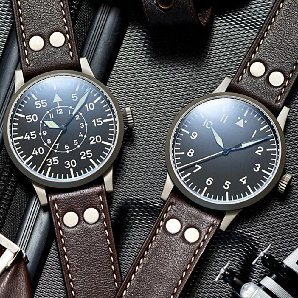 LACO PILOT WATCH ORIGINAL MÜLHEIM AN DER RUHR 39 MM HANDWINDING