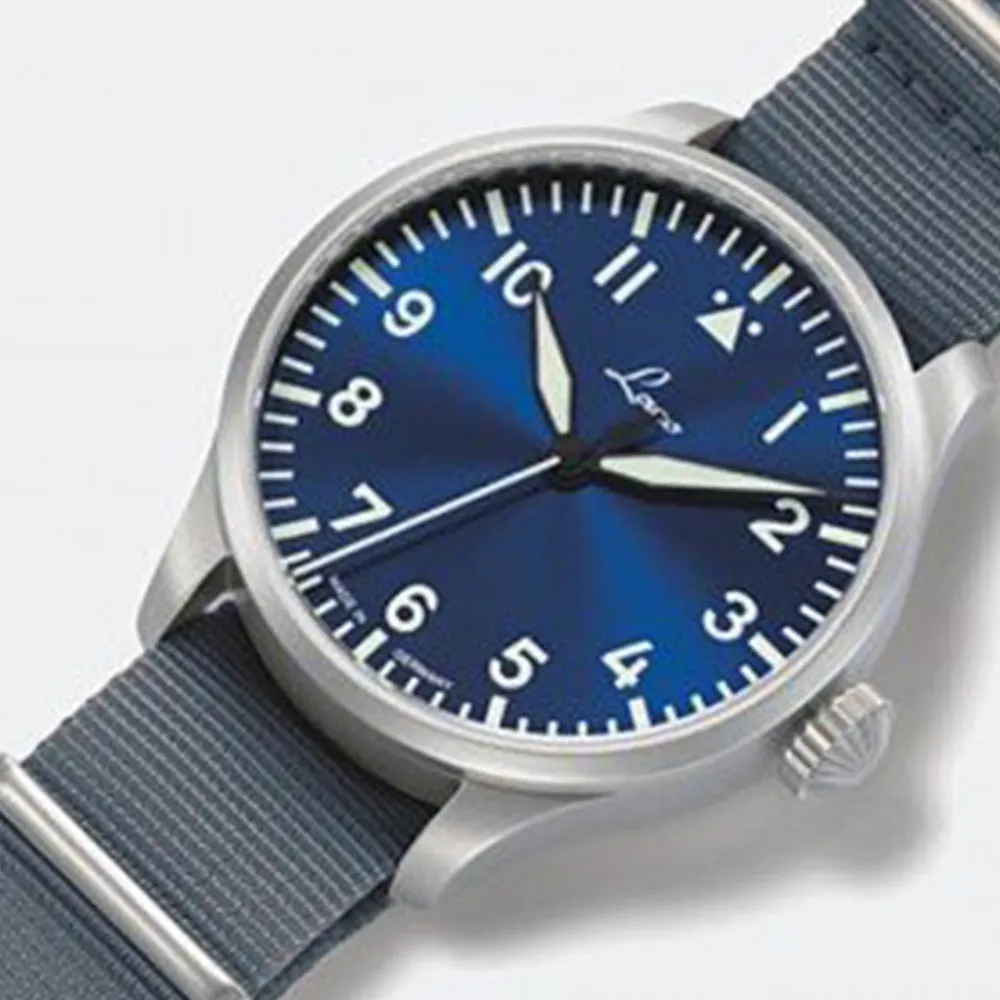 LACO PILOT WATCHES BASIC AACHEN BLAUE STUNDE 42 MM AUTOMATIC
