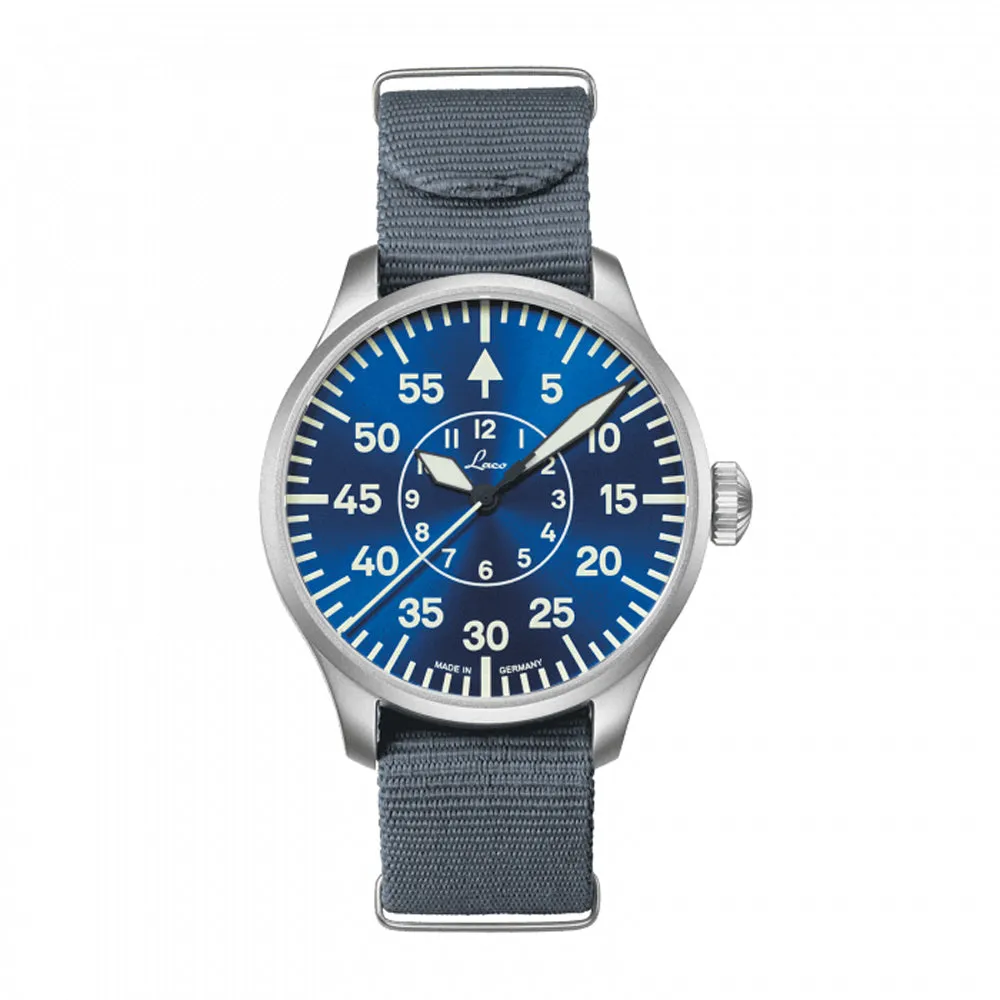 LACO PILOT WATCHES BASIC AACHEN BLAUE STUNDE 42 MM AUTOMATIC