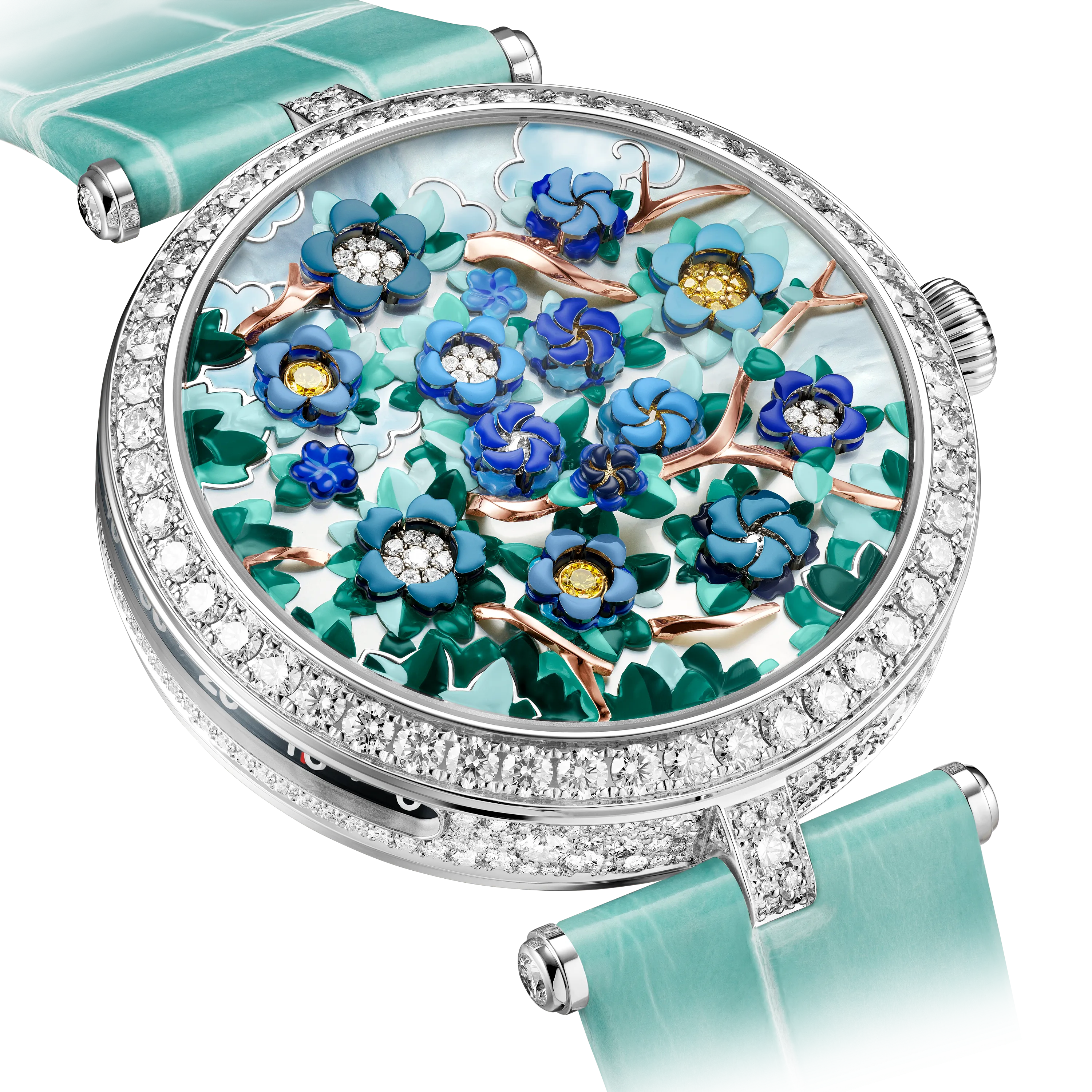 Lady Arpels Heures Florales Cerisier watch