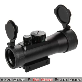Lancer Tactical 2X Magnification Red/Green Scope Black Sight for Airsoft Training Weapons