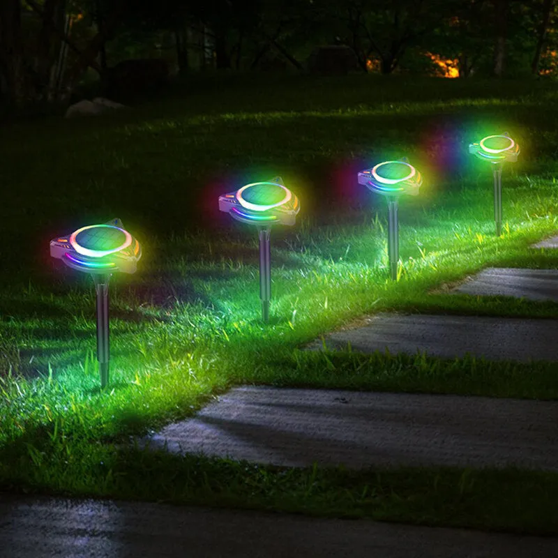LED Solar Underground Lights - Waterproof Outdoor Garden Decoration, Plastic Lawn Landscape Lighting