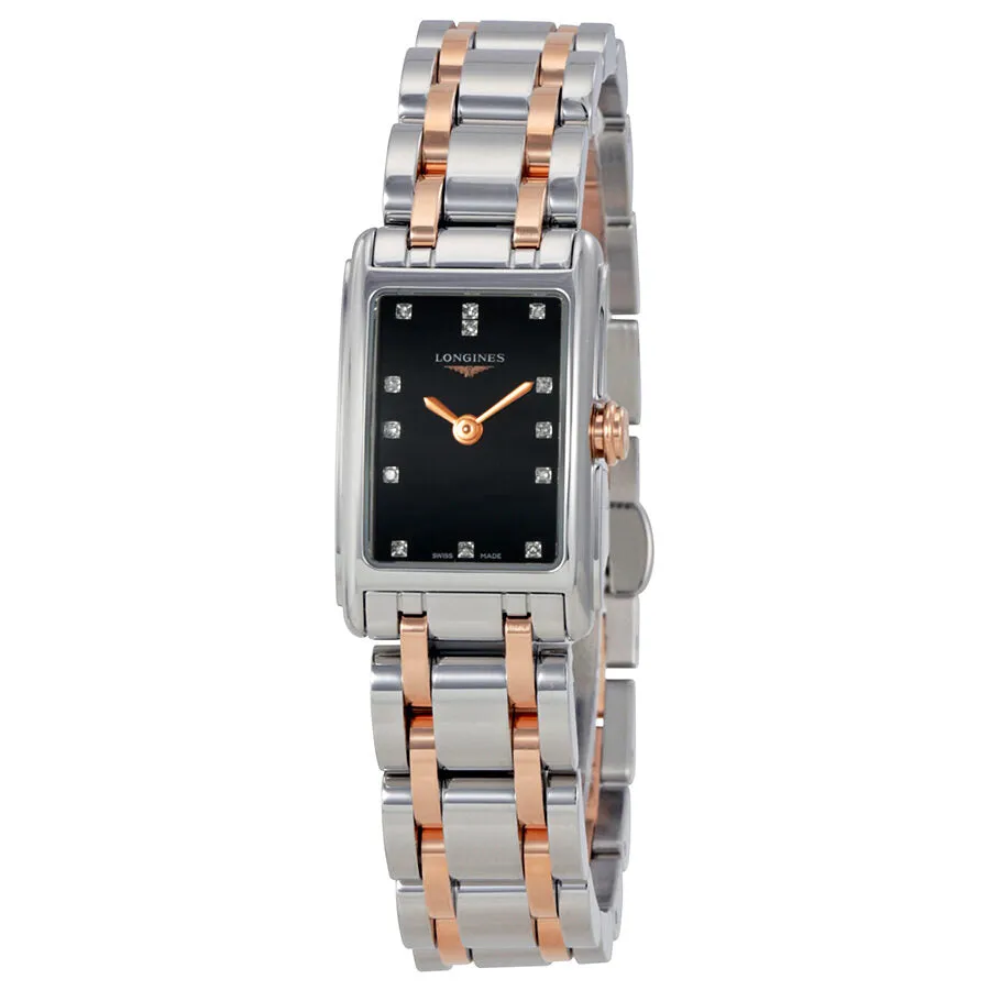 Longines DolceVita Black Dial Diamond Ladies Watch L52585577