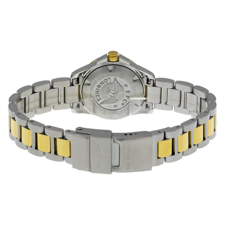 Longines Hydro Conquest Mother of Pearl Diamond Dial Two Tone Ladies Watch L31983877 L3.198.3.87.7