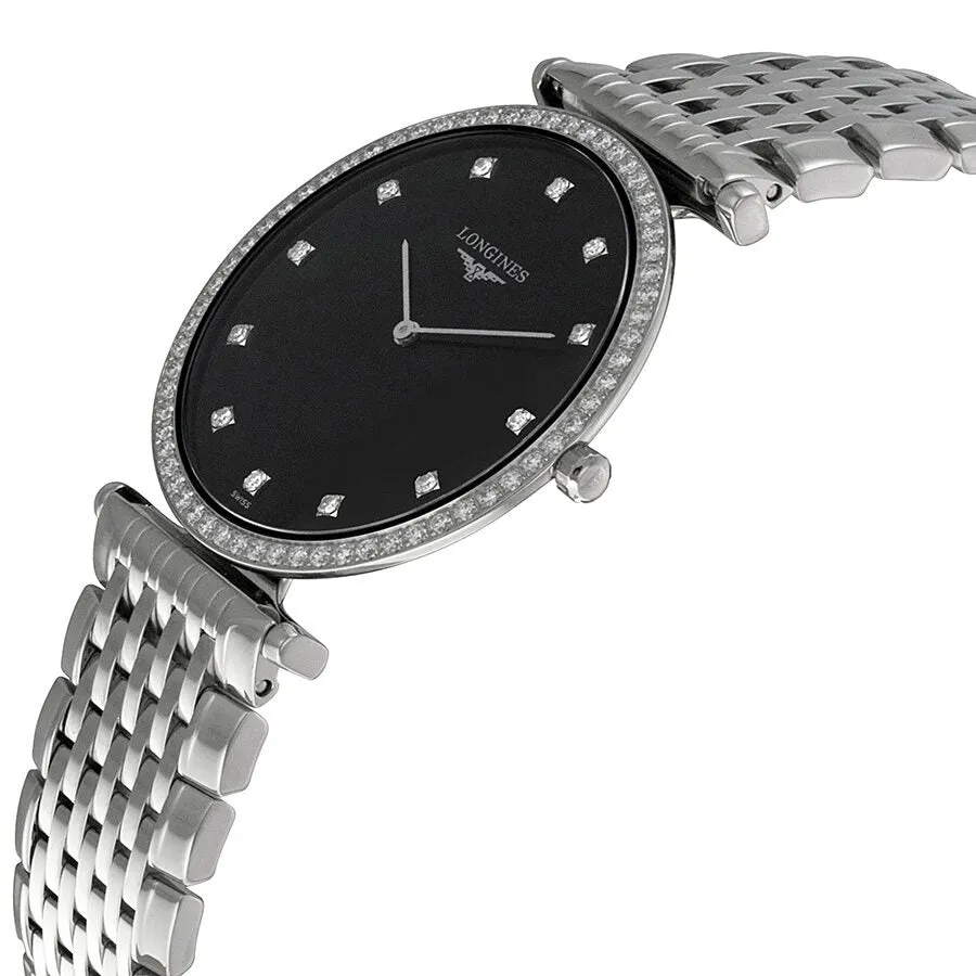 Longines La Grande Classique Black Dial Steel Ladies Watch L4.741.0.58.6