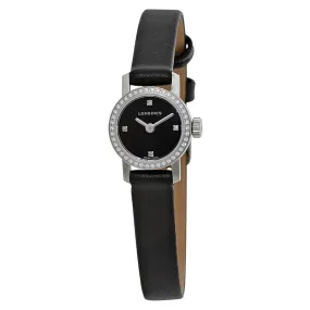 Longines Mini Black Dial Diamond Ladies Watch L23030572