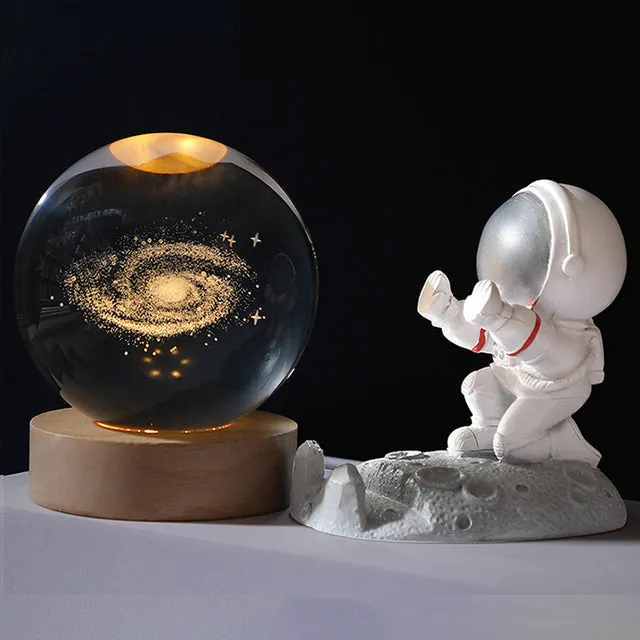 Luminous 3D Glowing Crystal Ball