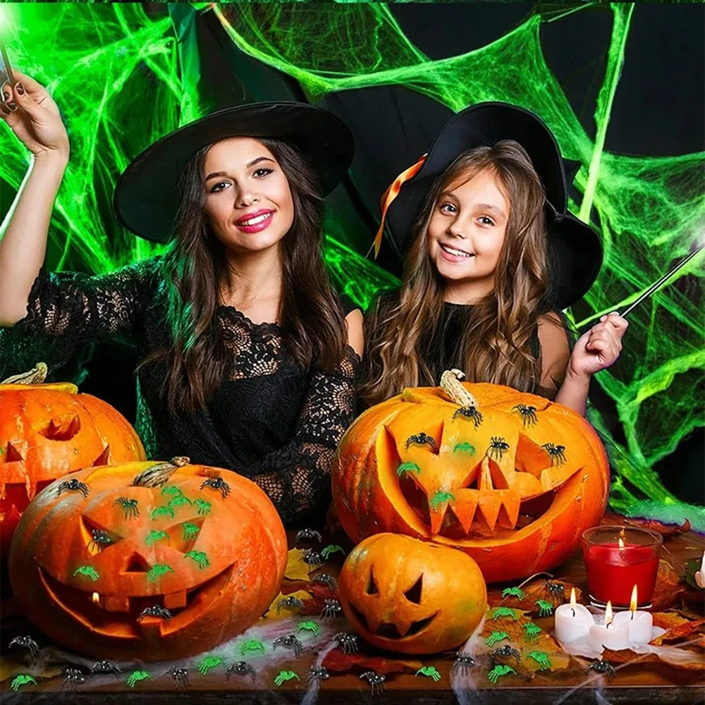Luminous Spider Web - Glow-in-the-Dark Décor