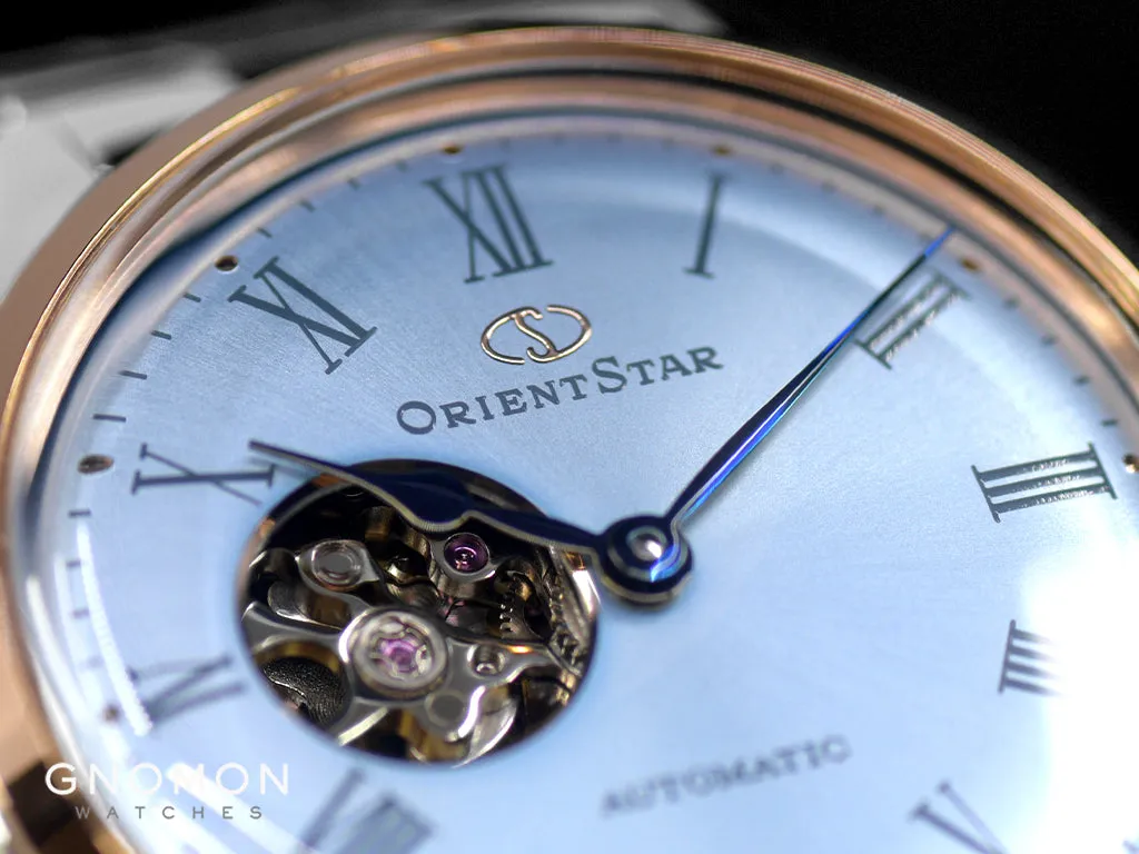 Mechanical Classic Semi Skeleton Ladies Light Blue - Ltd Ed 400pcs Ref. RE-ND0020L