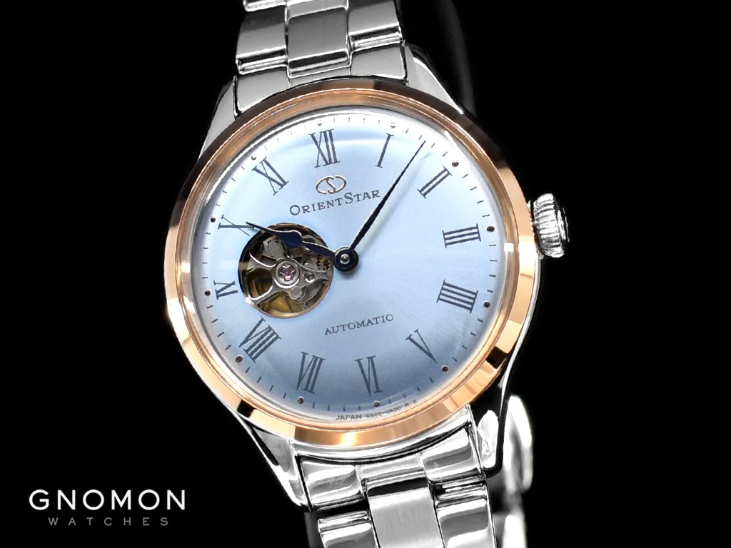 Mechanical Classic Semi Skeleton Ladies Light Blue - Ltd Ed 400pcs Ref. RE-ND0020L