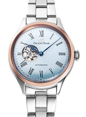 Mechanical Classic Semi Skeleton Ladies Light Blue - Ltd Ed 400pcs Ref. RE-ND0020L