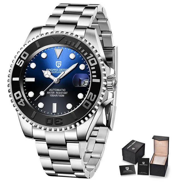 Men Automatic Watch Sapphire Luxury Mechanical Wristwatch