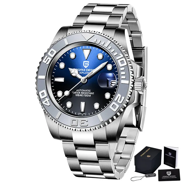 Men Automatic Watch Sapphire Luxury Mechanical Wristwatch