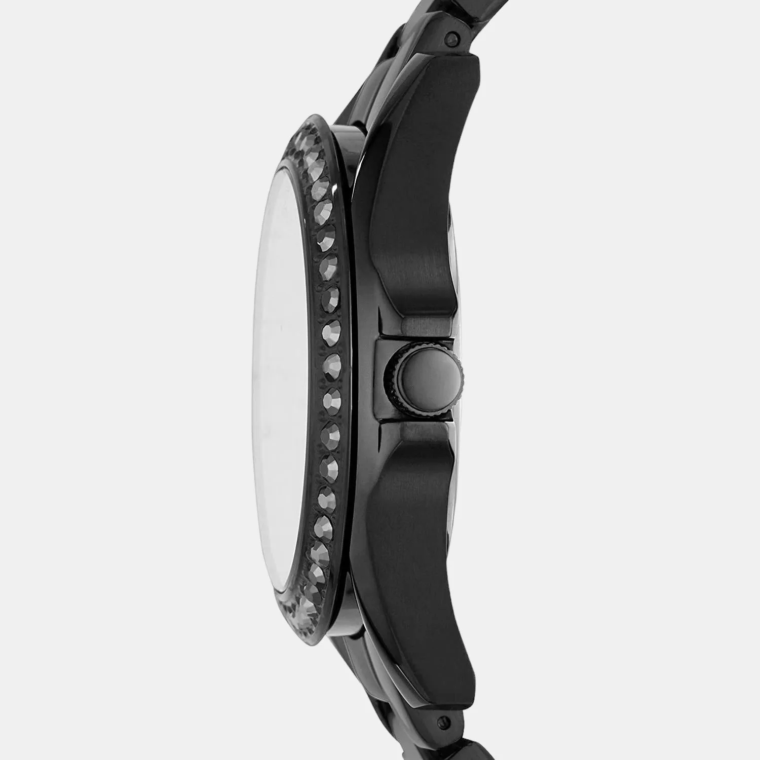 Men Black Stainless Steel Multi-Function Watch ES4519I