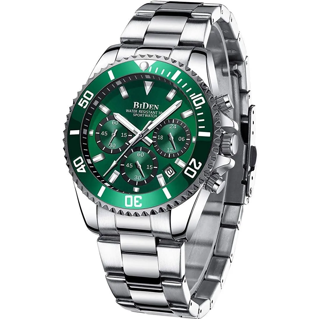 Men's Stainless Steel Watches Chronograph
