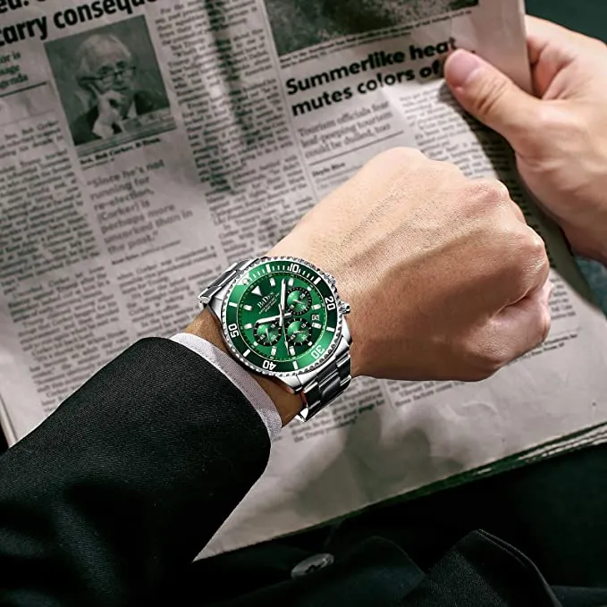 Men's Stainless Steel Watches Chronograph