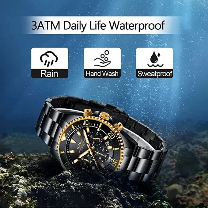 Men's Stainless Steel Watches Chronograph