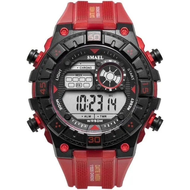 Men's Waterproof Multifunction Shockproof Digital Military Outdoor Sports Watch