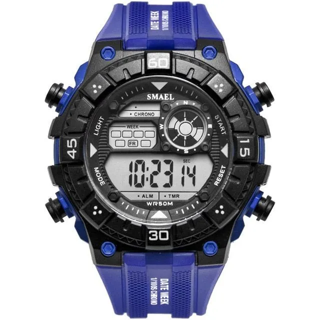 Men's Waterproof Multifunction Shockproof Digital Military Outdoor Sports Watch