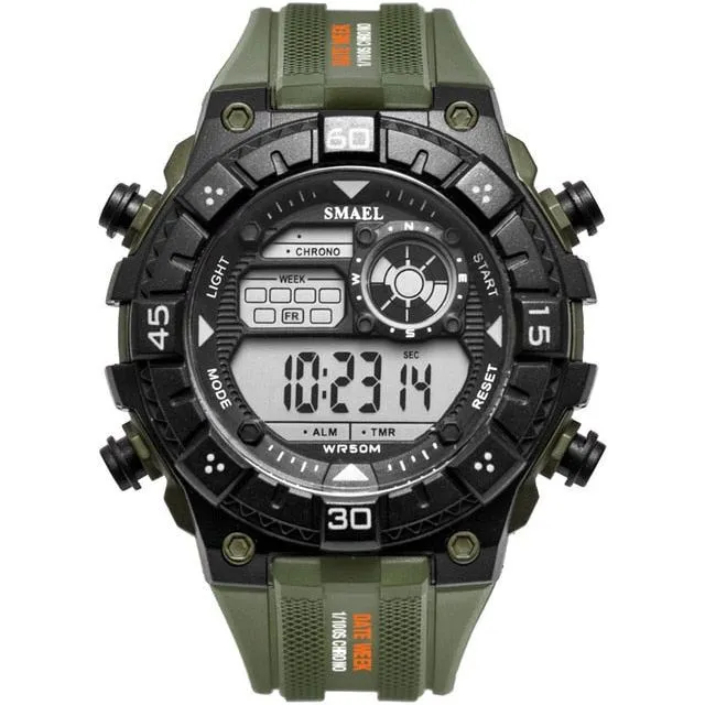 Men's Waterproof Multifunction Shockproof Digital Military Outdoor Sports Watch