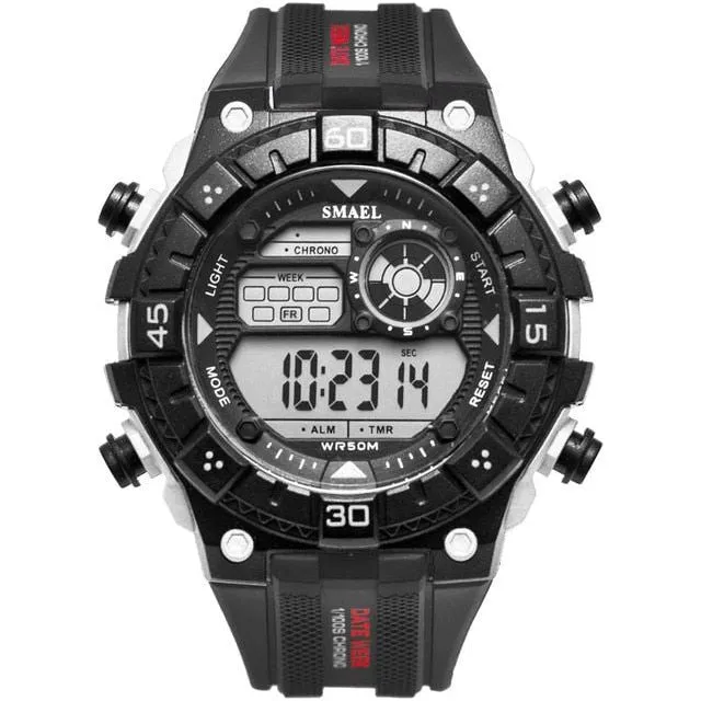 Men's Waterproof Multifunction Shockproof Digital Military Outdoor Sports Watch
