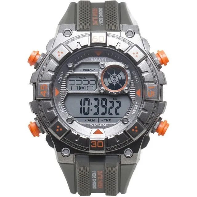Men's Waterproof Multifunction Shockproof Digital Military Outdoor Sports Watch