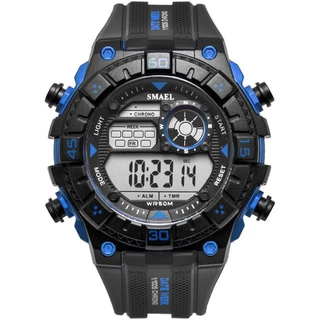 Men's Waterproof Multifunction Shockproof Digital Military Outdoor Sports Watch