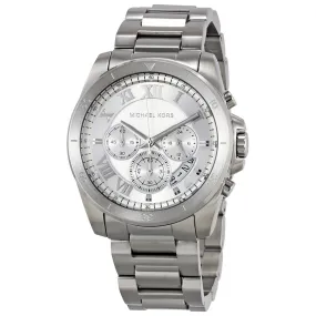 Michael Kors Brecken Silver Dial Men's Chronograph Watch MK8562