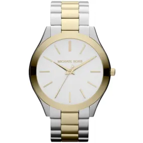 Michael Kors Ladies Watch Slim Runway 42mm Two Tone MK3198