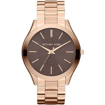 Michael Kors Women's 'Slim Runway' Quartz Stainless Steel Watch, Color: Rose Gold-Toned MK3181