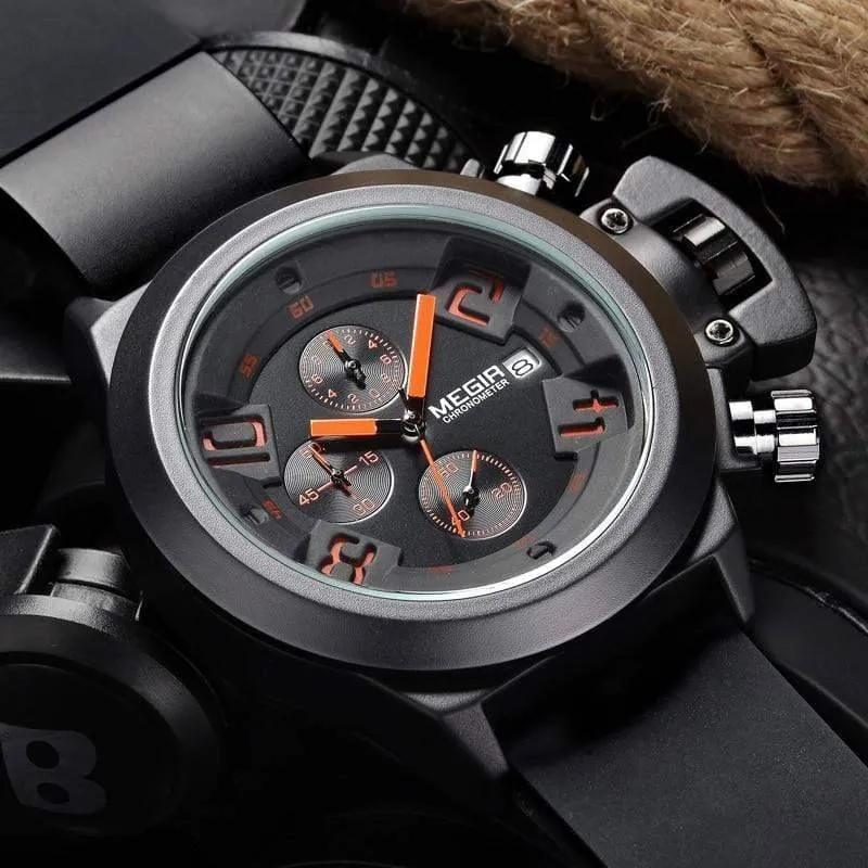 Military Sports Big Dial Watch