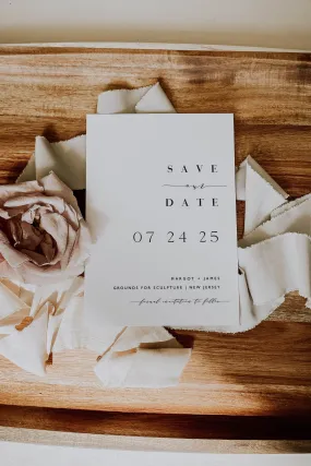 Minimal Save the Date