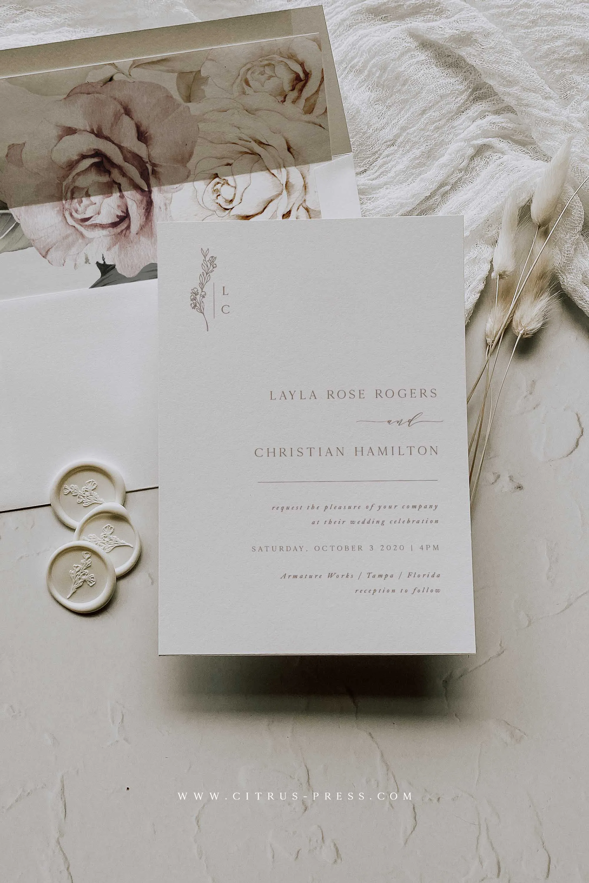 Minimalist Wedding Invitation | Layla