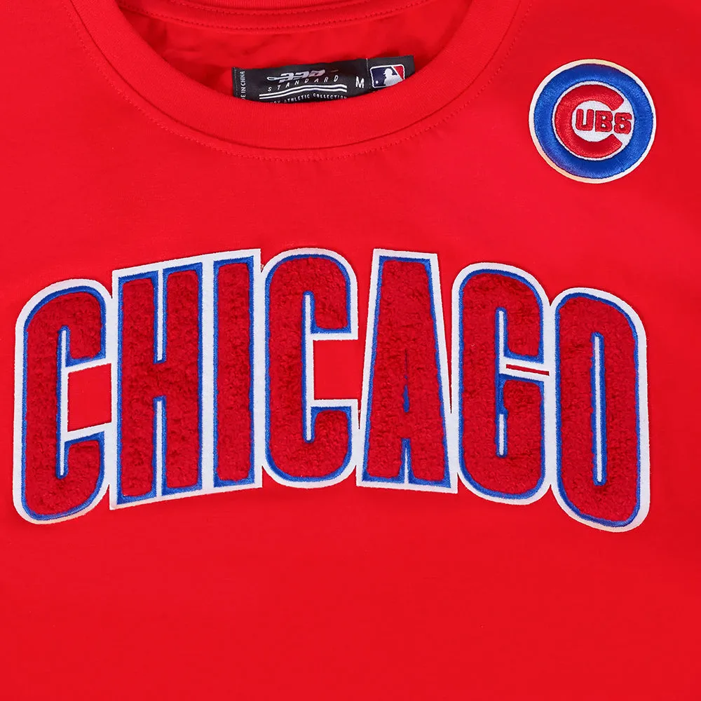 MLB CHICAGO CUBS CLASSIC WOMEN'S SLIM FIT TOP (RED)