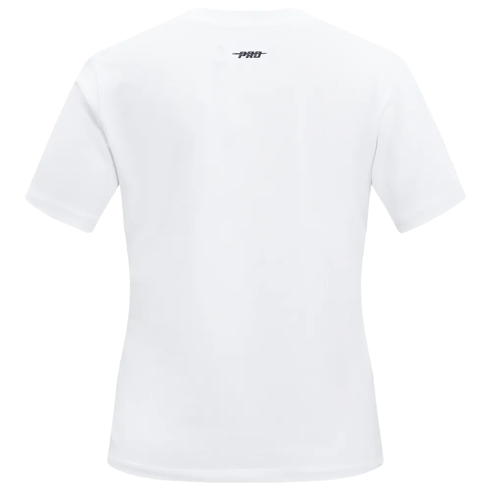 MLB PHILADELPHIA PHILLIES RETRO CLASSIC WOMEN'S SLIM FIT TOP (WHITE)