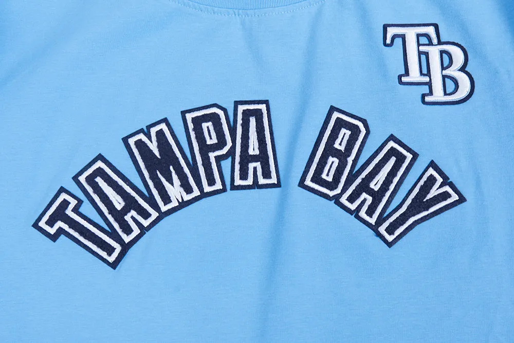 MLB TAMPA BAY RAYS CLASSIC WOMEN'S SJ SLIM FIT TOP (UNIVERSITY BLUE)