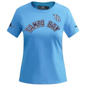 MLB TAMPA BAY RAYS CLASSIC WOMEN'S SJ SLIM FIT TOP (UNIVERSITY BLUE)