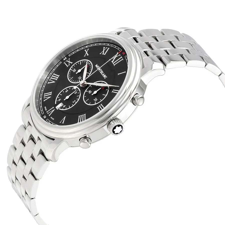 Montblanc Tradition Chronograph Black Dial Men's Watch 117048