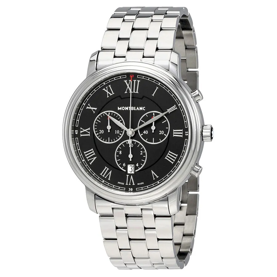 Montblanc Tradition Chronograph Black Dial Men's Watch 117048