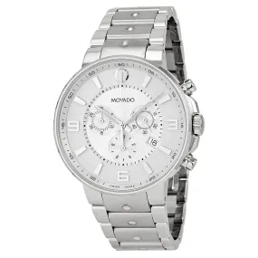 Movado SE Pilot Chronograph Silver Dial Men's Watch 0606760
