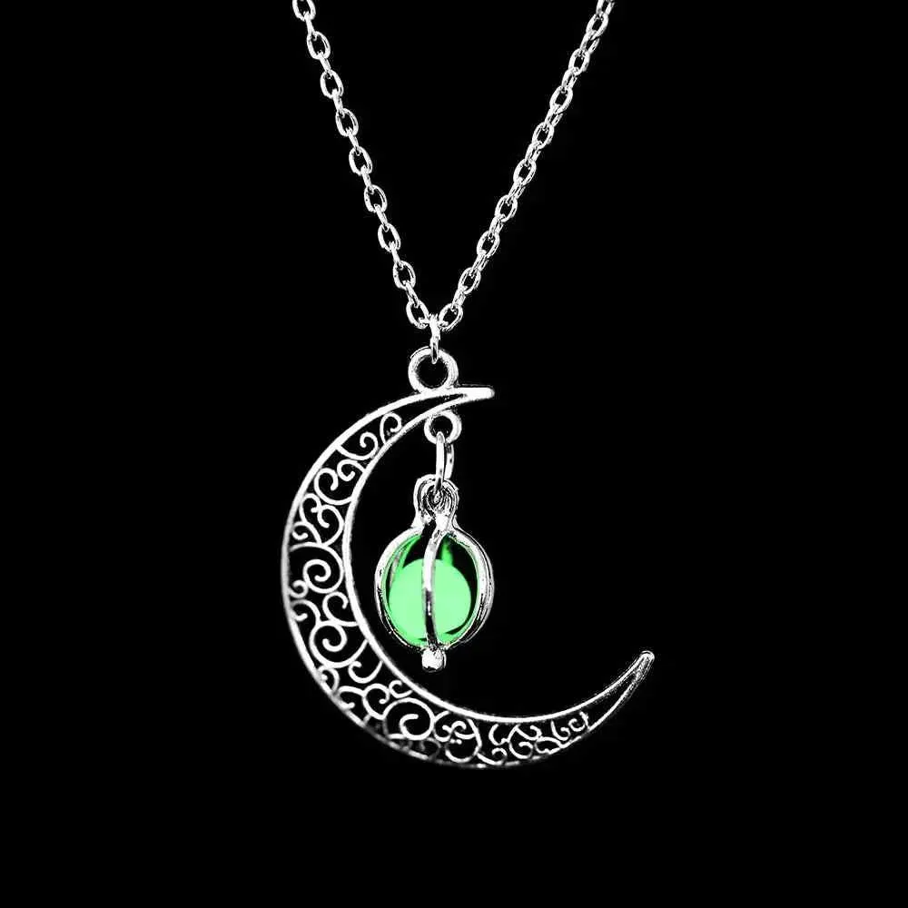 Natural Glowing Stone Necklace