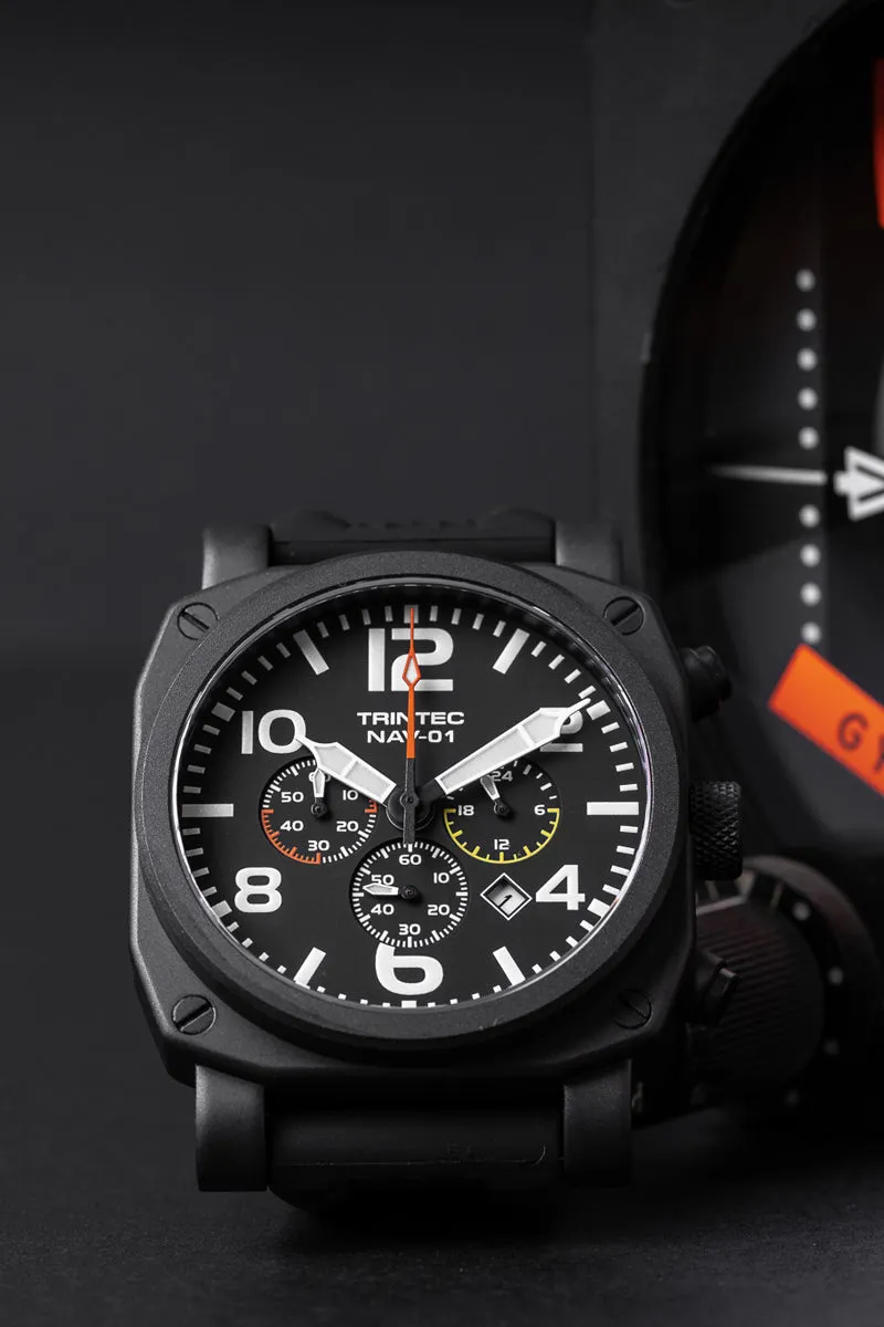 NAV-01 Chronograph / Black / Quartz