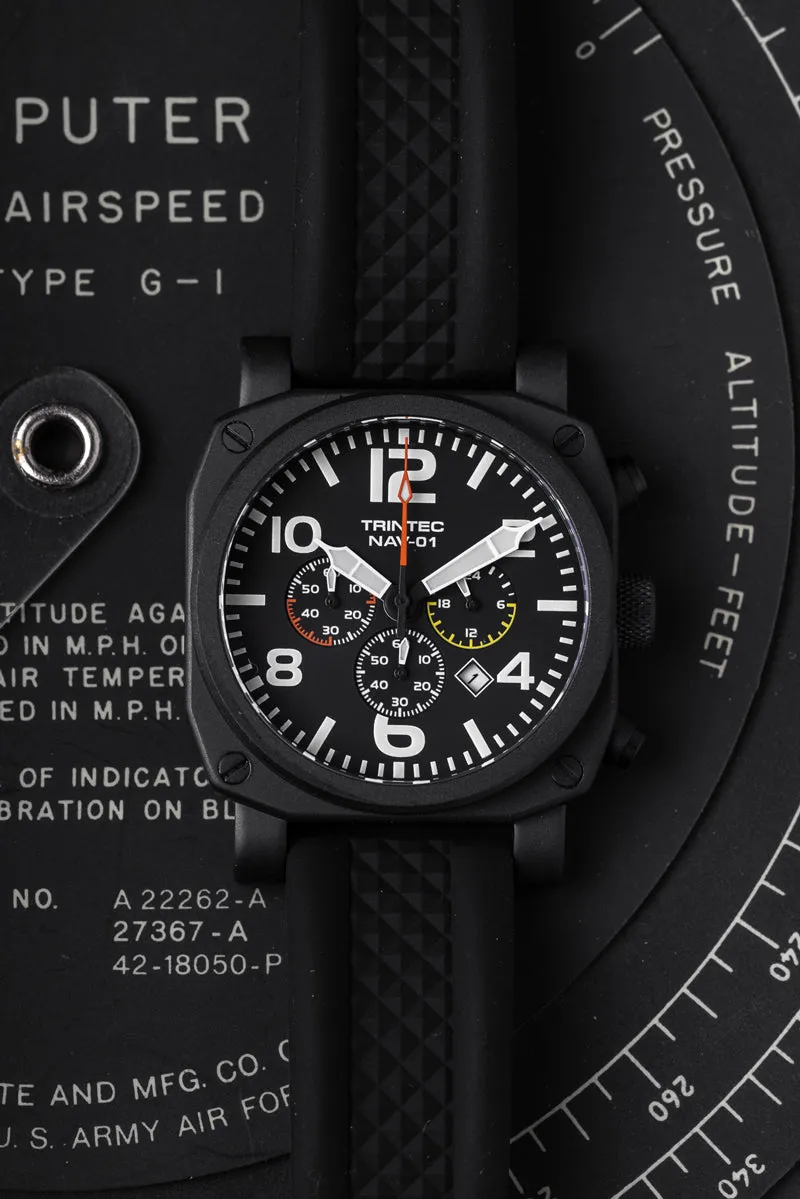 NAV-01 Chronograph / Black / Quartz