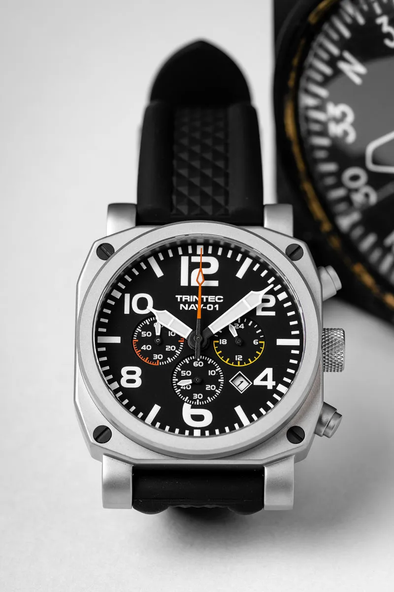 NAV-01 Chronograph / Stainless / Quartz
