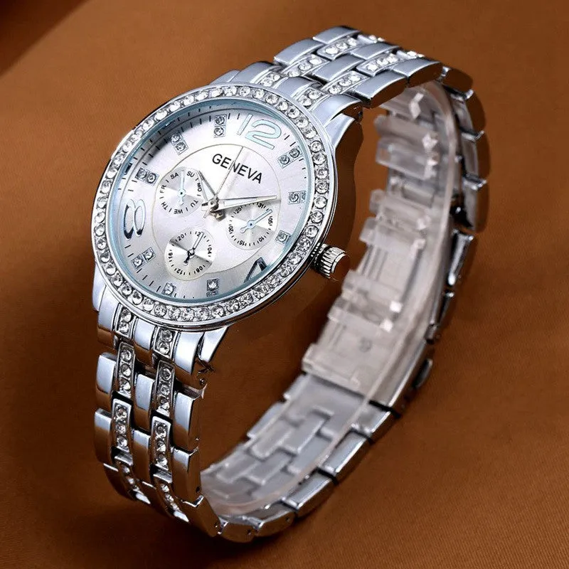 New Design Simulation Dial Watches Women Luxury Brand Quartz Wristwatch Women Men Dress Watches Electronic Style
