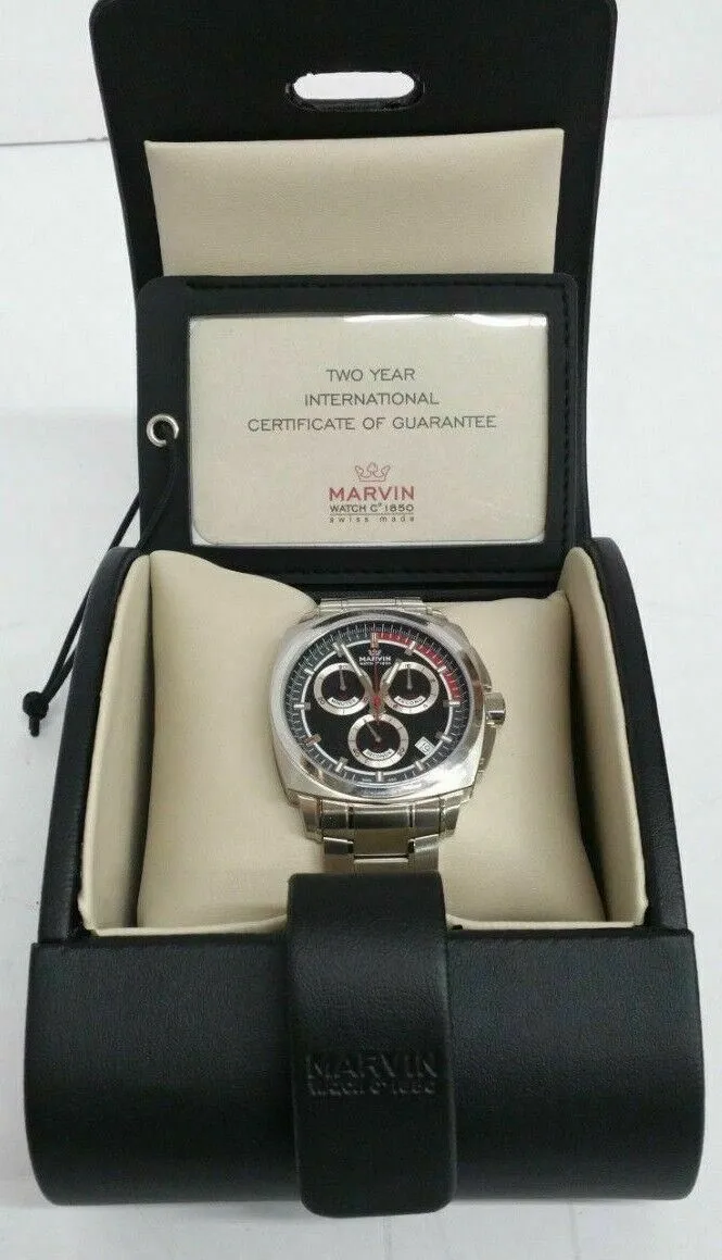 New Marvin Malton Cushion Chronograph Quartz Regatta Colors Watch M021.13.41.11