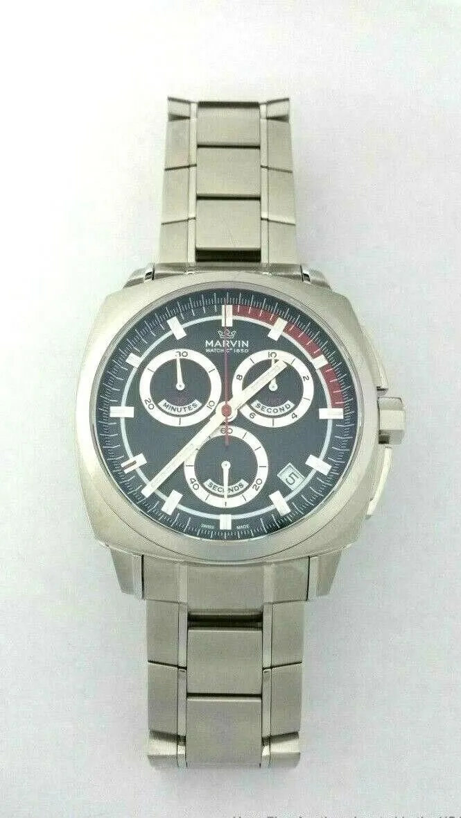 New Marvin Malton Cushion Chronograph Quartz Regatta Colors Watch M021.13.41.11