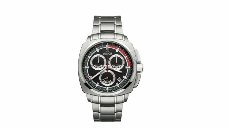 New Marvin Malton Cushion Chronograph Quartz Regatta Colors Watch M021.13.41.11