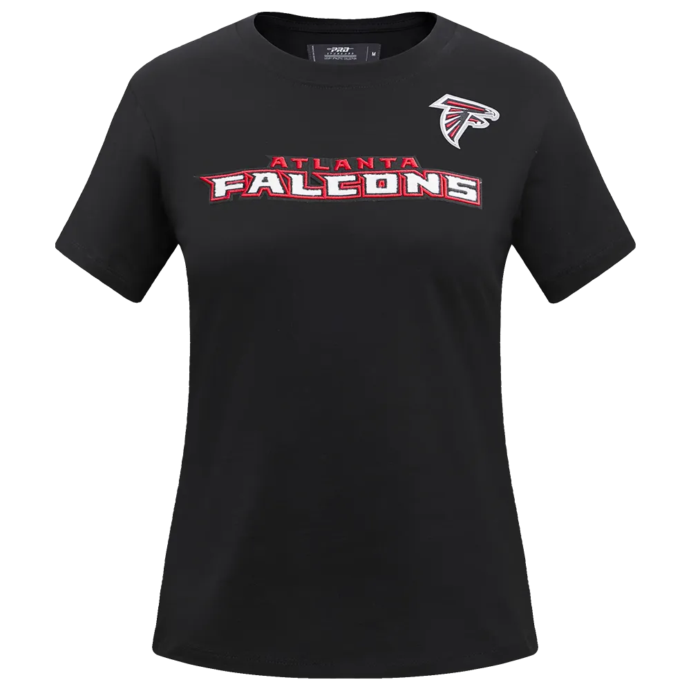 NFL ATLANTA FALCONS CLASSIC WOMEN'S SJ SLIM FIT TEE (BLACK)